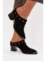 Klapky na podpatku model 225358 Step in style Klapky na podpatku model 225358 Step in style