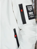 Pánská přechodná bunda bomber bílá FashionStreet TX5025