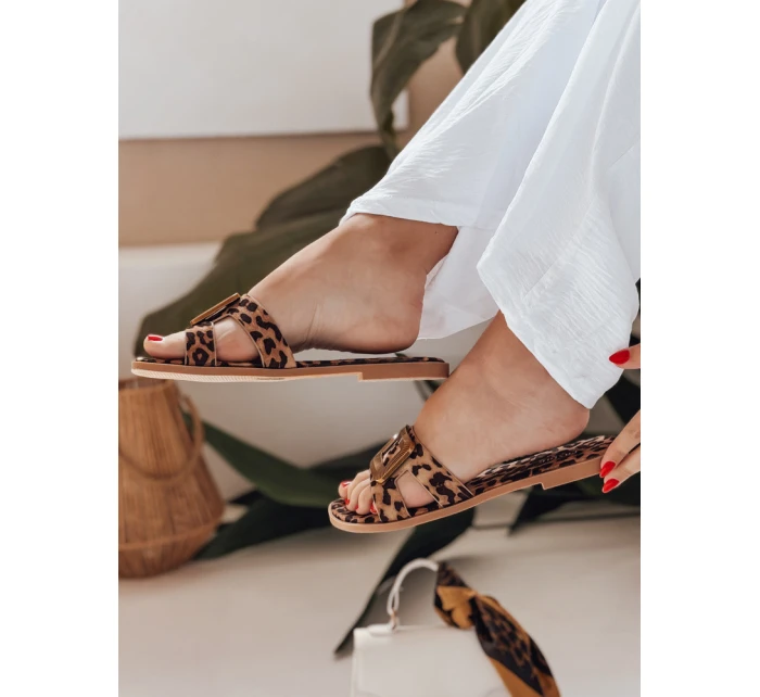 Dámské žabky GLAMSTEP s leopardím vzorem FashionStreet ZY0928 Dámské žabky GLAMSTEP s leopardím vzorem FashionStreet ZY0928