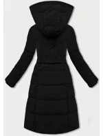 Černá dámská zimní bunda s páskem model 21248030 - LHD