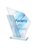 Skleněná trofej s barevným potiskem LuxorJet Skleněná trofej s barevným potiskem LuxorJet