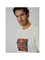 T-shirt regular z nadrukiem męski 4F 4FRSS26TTSHM4238-11S T-shirt regular z nadrukiem męski 4F 4FRSS26TTSHM4238-11S