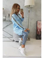 Mikina se zipem na zádech modrá