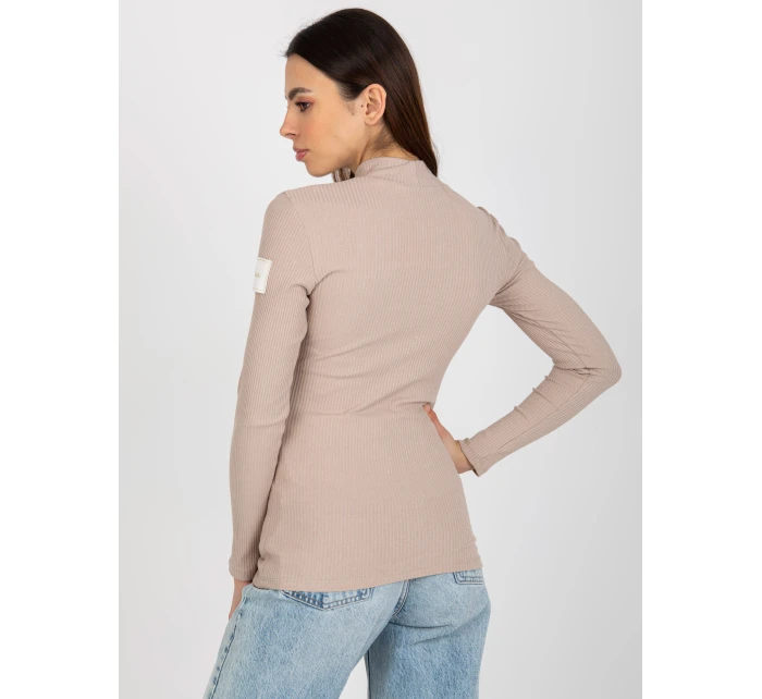 Bluzka TW BZ ciemny bezowy model 21764476 - FPrice Bluzka TW BZ ciemny bezowy model 21764476 - FPrice