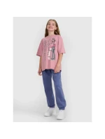 Dívčí tričko oversize s potiskem model 21816785 - 4F Dívčí tričko oversize s potiskem model 21816785 - 4F