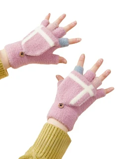 Dámské/dětské zimní rukavice - růžové