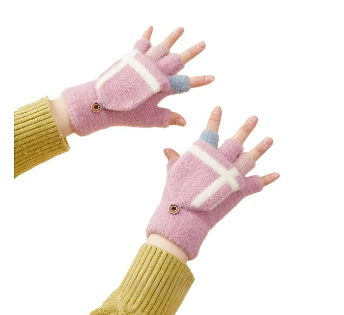 Dámské/dětské zimní rukavice - růžové