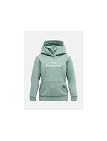 Dětská mikina PEAK PERFORMANCE Jr Original Small Logo Hood, zelená barva