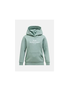 Dětská mikina PEAK PERFORMANCE Jr Original Small Logo Hood, zelená barva