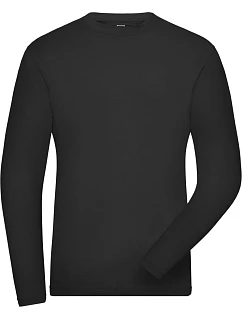 Daiber JN 1804 Pánské pracovní elast. tričko - Solid 02.1804 black