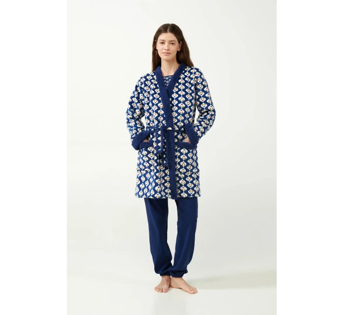 Dámský župan s potiskem model 20516812 - Vamp Dámský župan s potiskem model 20516812 - Vamp