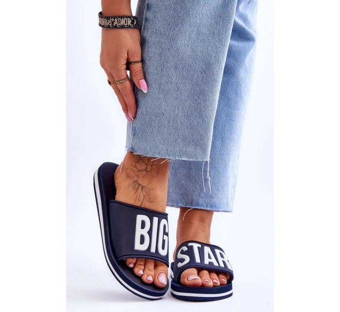 Dámské pantofle Big Star Classic model 21619359 námořnická modrá - Big Star Shoes