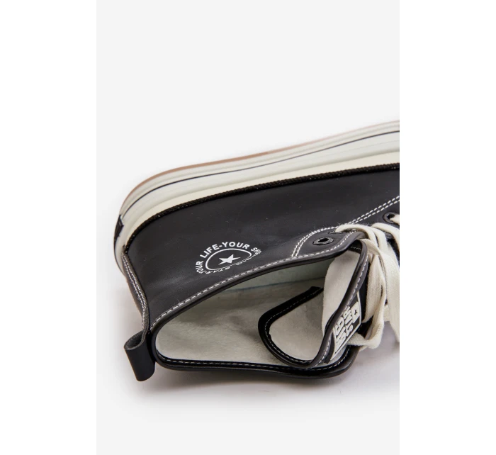 Zateplené Dámské Tenisky Na Platformě Eko Kůže Big Star model 21669602 Černé - Big Star Shoes