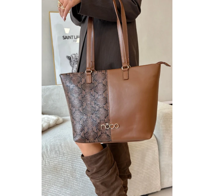 Kabelka Shopper Vzor  Hnědá model 21711876 - NOBO