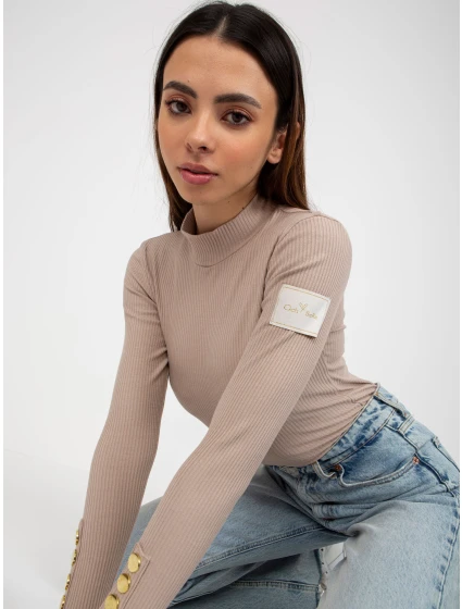 Bluzka TW BZ ciemny bezowy model 21764476 - FPrice Bluzka TW BZ ciemny bezowy model 21764476 - FPrice