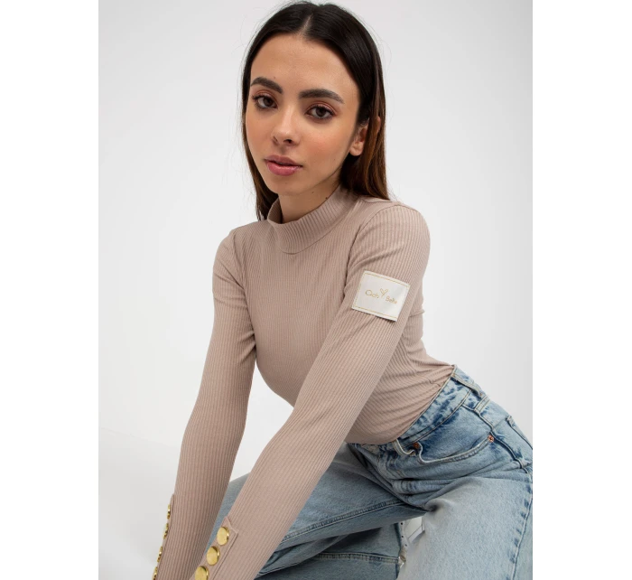 Bluzka TW BZ ciemny bezowy model 21764476 - FPrice Bluzka TW BZ ciemny bezowy model 21764476 - FPrice