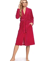 Dámský župan Welur Lydie 390 Amarant tmavě růžová - De Lafense