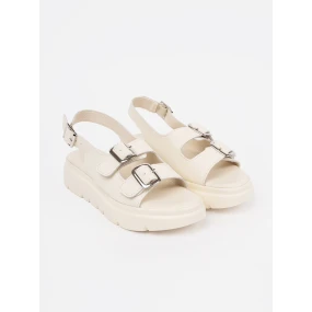 Klasické hnědé dámské  sandály platforma