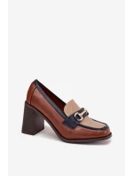 Polobotky na podpatku  model 217844 Step in style