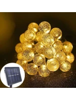 SOLÁRNÍ ZAHRADNÍ SVĚTLO GIRLANDA SOLÁRNÍ ŘETĚZ 4,9 M 40LED TEPLÁ BÍLÁ