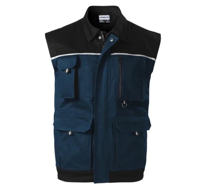 M tmavě modrá pánská vesta model 19384220 - Rimeck