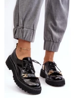 Dámské lakované polobotky D&A model 21636770 černé - S.Barski