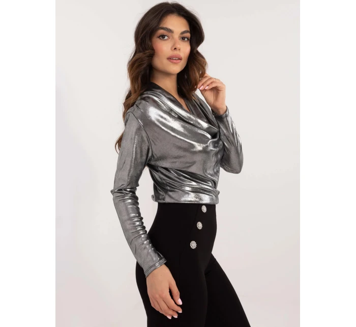 Dámská halenka DHJ BZ černá model 21755600 - FPrice Dámská halenka DHJ BZ černá model 21755600 - FPrice