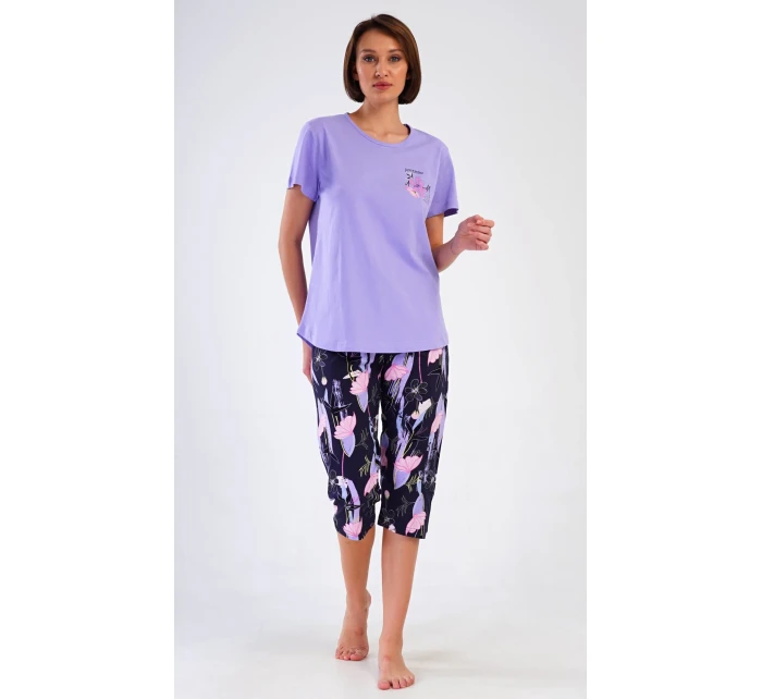 Dámské pyžamo kapri Flowers