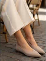 Baleriny damskie z w beżowe model 22029982 - FashionStreet