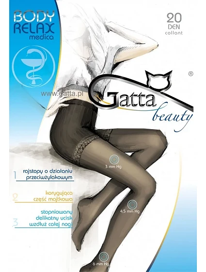 Dámské punčochové kalhoty Gatta Body Relax Medica 20 den 5-XL