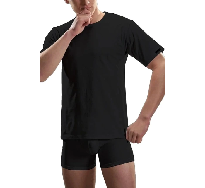 Pánské tričko 202 Authentic new black plus - CORNETTE Pánské tričko 202 Authentic new black plus - CORNETTE