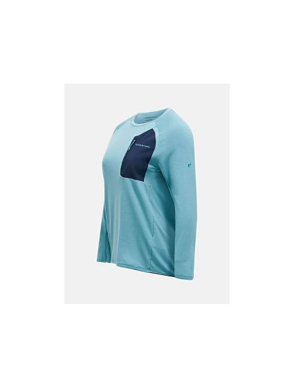 Mikina W Polartec Grid modrá model 22271279 - Peak Performance Mikina W Polartec Grid modrá model 22271279 - Peak Performance