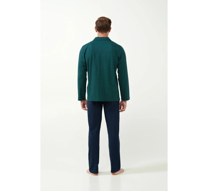 Vamp - Pyžamo s knoflíky a geometrickým potiskem 21602 - Vamp