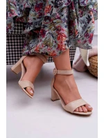 Dámské Sandály Na Podpatku Semišové Béžové Lexi Dámské Sandály Na Podpatku Semišové Béžové Lexi