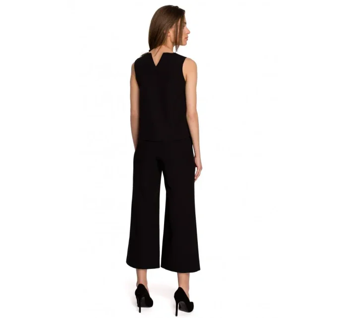 S257 Halenka bez rukávů - černá