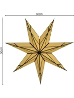 PAPÍROVÁ DEKORACE ŠPAČEK 50CM 7 LISTŮ CRYMOND PAPÍROVÁ DEKORACE ŠPAČEK 50CM 7 LISTŮ CRYMOND