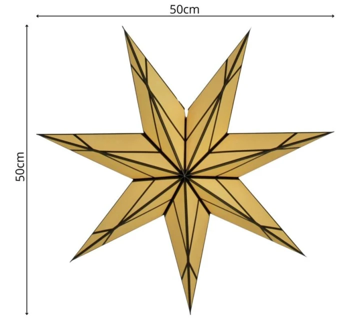 PAPÍROVÁ DEKORACE ŠPAČEK 50CM 7 LISTŮ CRYMOND PAPÍROVÁ DEKORACE ŠPAČEK 50CM 7 LISTŮ CRYMOND