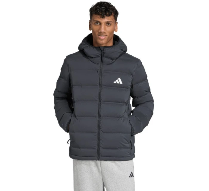 Pánská péřová bunda  Stretch Hooded Jacket Black pánské oblečení model 21948282 - ADIDAS