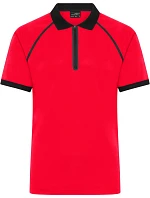 JN Pánské piqué polo se zipem 02. light red/black model 22538320 - Daiber JN Pánské piqué polo se zipem 02. light red/black model 22538320 - Daiber