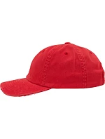 6 panelová bavlněná keprová kšiltovka red model 22482527 - Flexfit