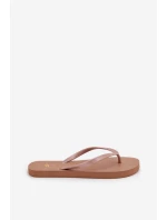 Dámské Japonské Pantofle Světle Hnědé 4FMM00FFLIF018-82S Dámské Japonské Pantofle Světle Hnědé 4FMM00FFLIF018-82S