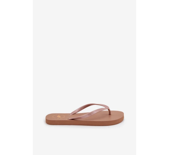 Dámské Japonské Pantofle Světle Hnědé 4FMM00FFLIF018-82S Dámské Japonské Pantofle Světle Hnědé 4FMM00FFLIF018-82S