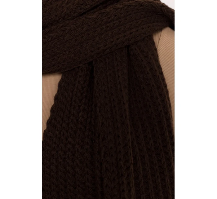 model 21479263 Žebrovaná šála hnědá - Moe