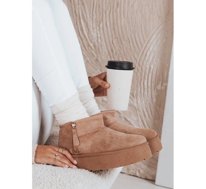 Dámské sněhule na platformě béžové model 21992062 - Dstreet