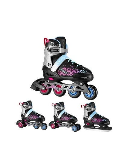 Kolečkové brusle 4 v 1 Pink velikost s velikosti model 21332891 - Nils Extreme Kolečkové brusle 4 v 1 Pink velikost s velikosti model 21332891 - Nils Extreme