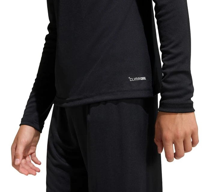 Adidas Entrada 26 dětské tričko s dlouhým rukávem černé KF5879 Adidas Entrada 26 dětské tričko s dlouhým rukávem černé KF5879