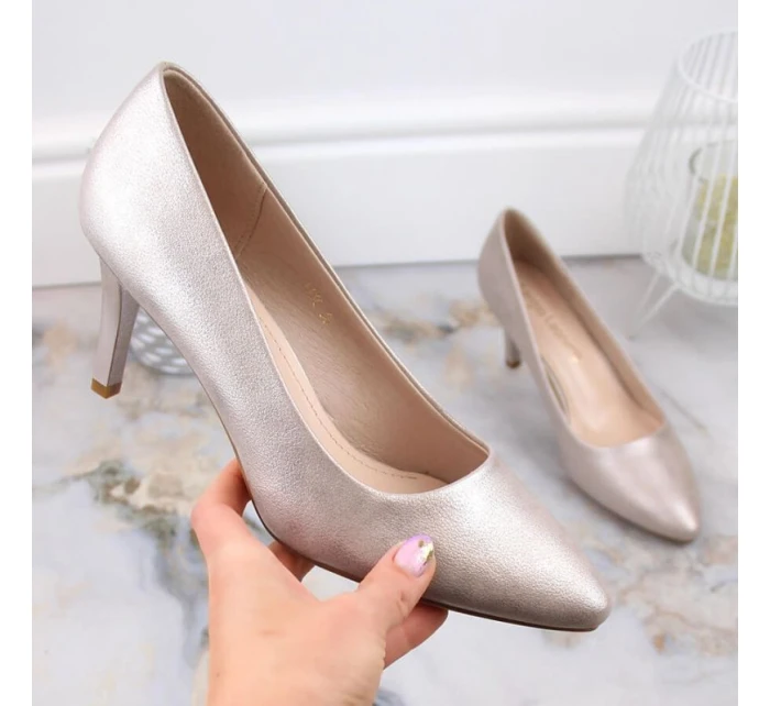 Sergio Leone W 1336 zlaté jehlové podpatky Sergio Leone W 1336 zlaté jehlové podpatky