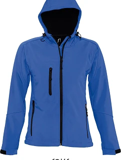 SOL'S Replay Women Dámská 3-vrstvá softshellová bunda s kapucí 25.6802 royal blue