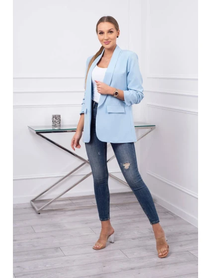 Sako s klopami elegantní modré Sako s klopami elegantní modré