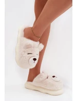 Kožešinové pantofle s motivem bílé model 21772446 - Boto Kožešinové pantofle s motivem bílé model 21772446 - Boto